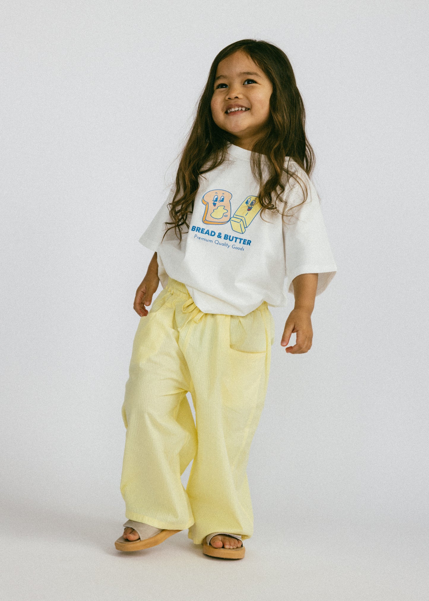 Textured Wide Pant- Lemon