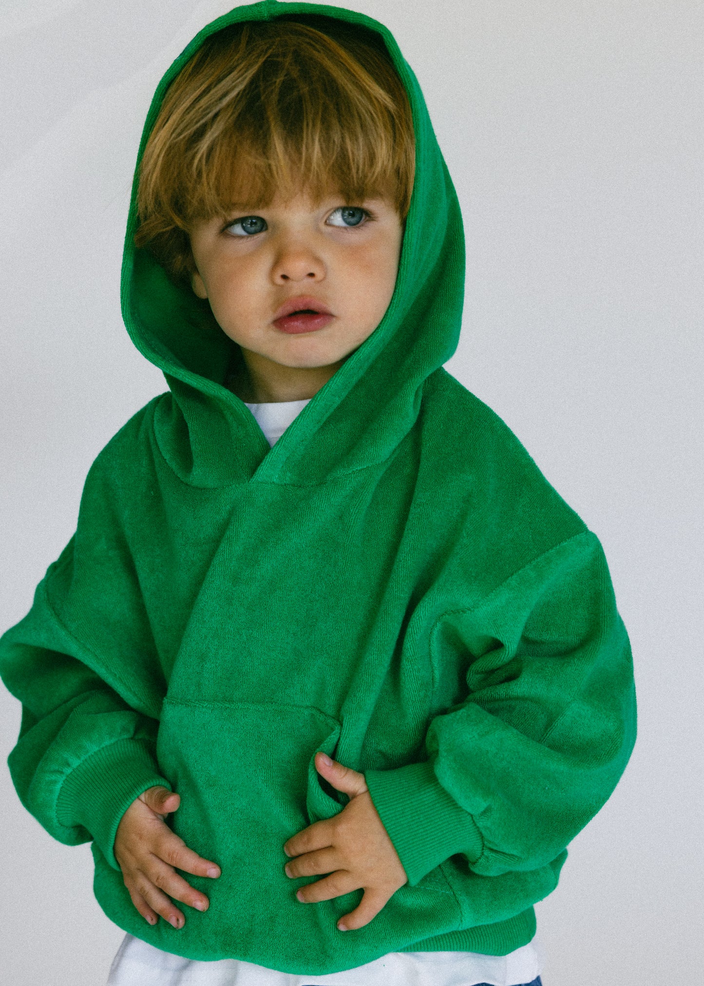 Terry Hoodie- Green
