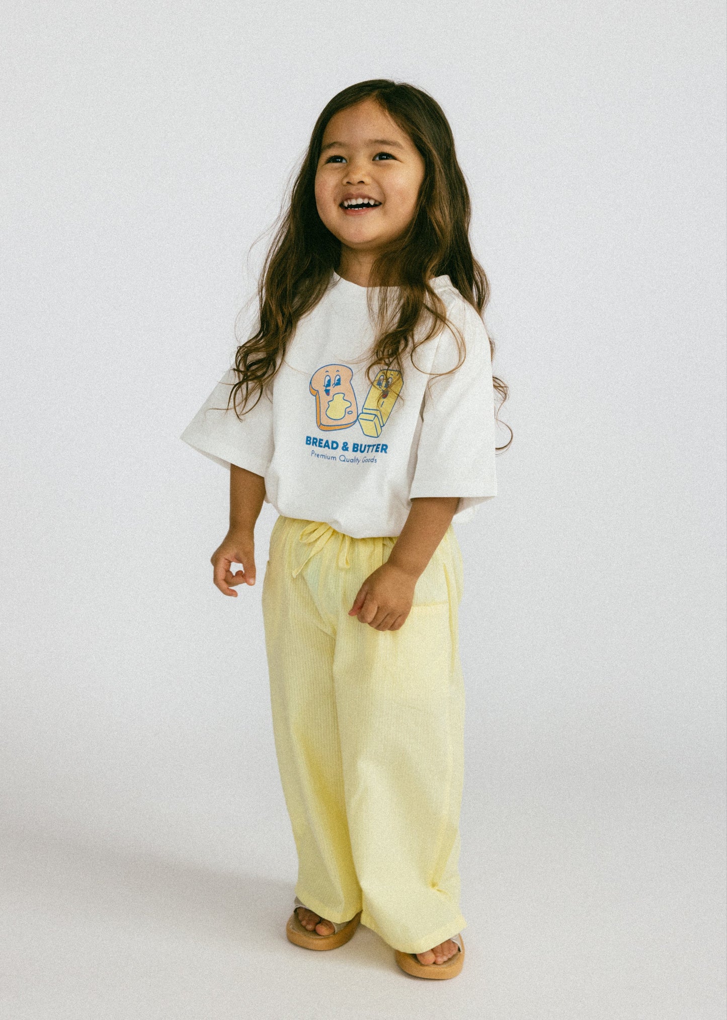 Textured Wide Pant- Lemon