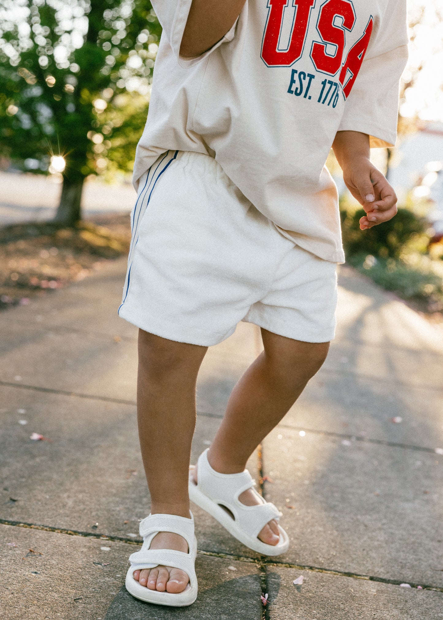 Terry Shorts- White