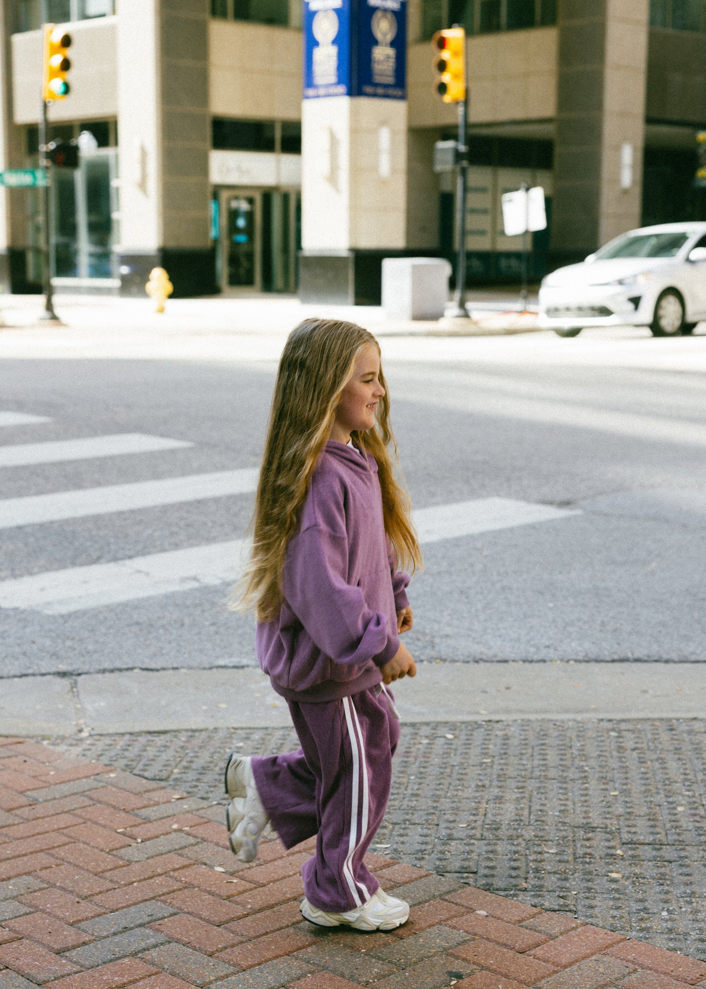 Terry Hoodie- Mulberry
