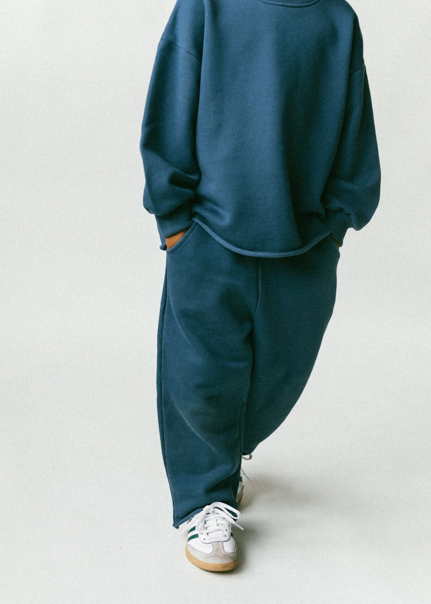 Raw Hem Set- Deep Ocean