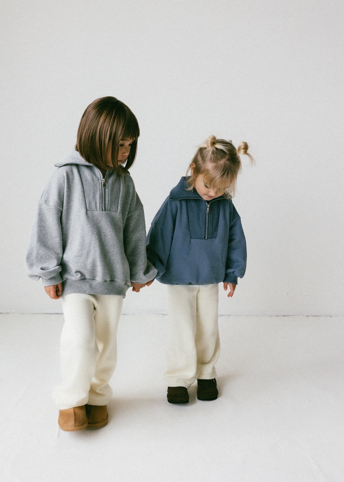 Half Zip Sweater- Blue