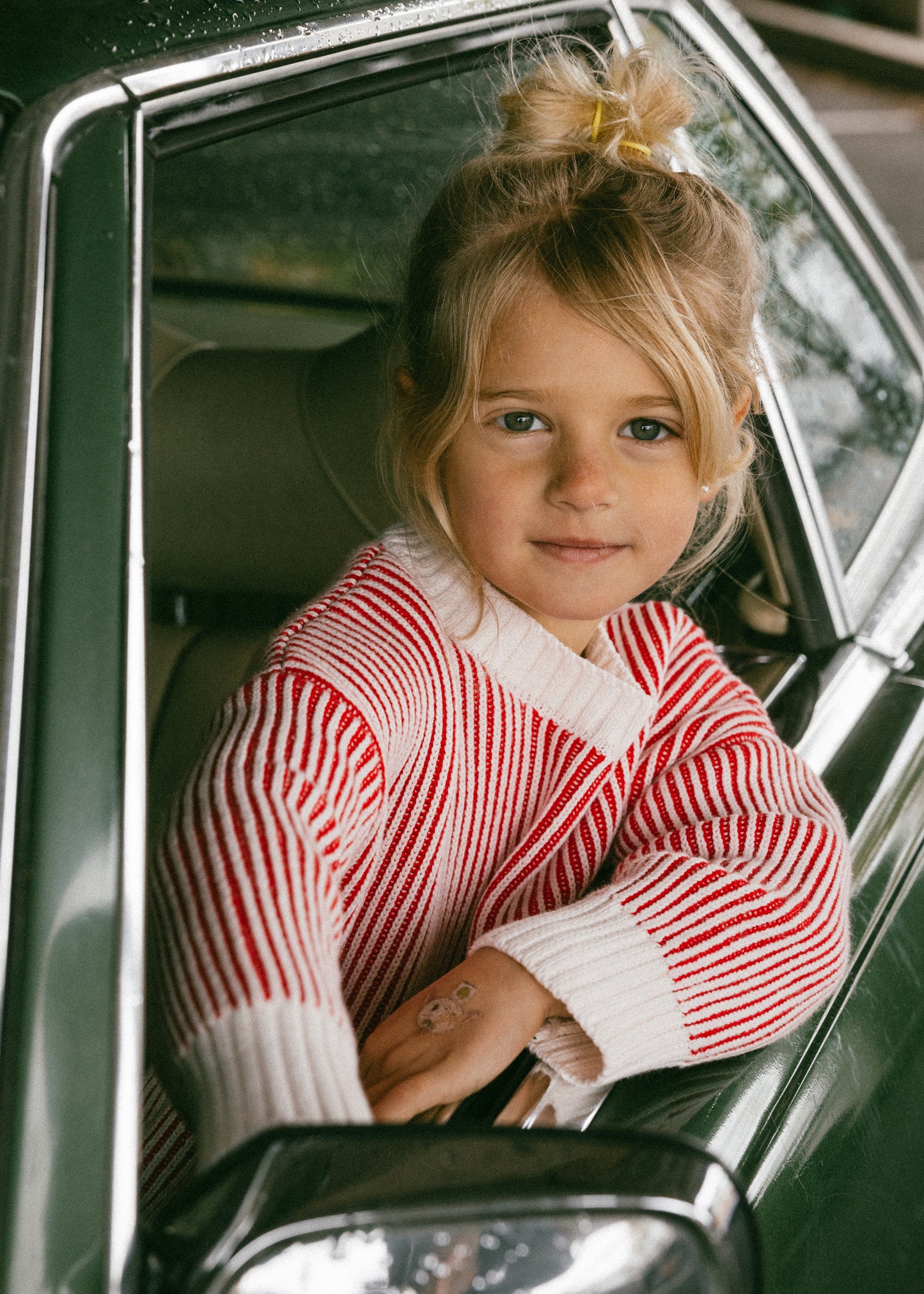 Striped Knit- Red