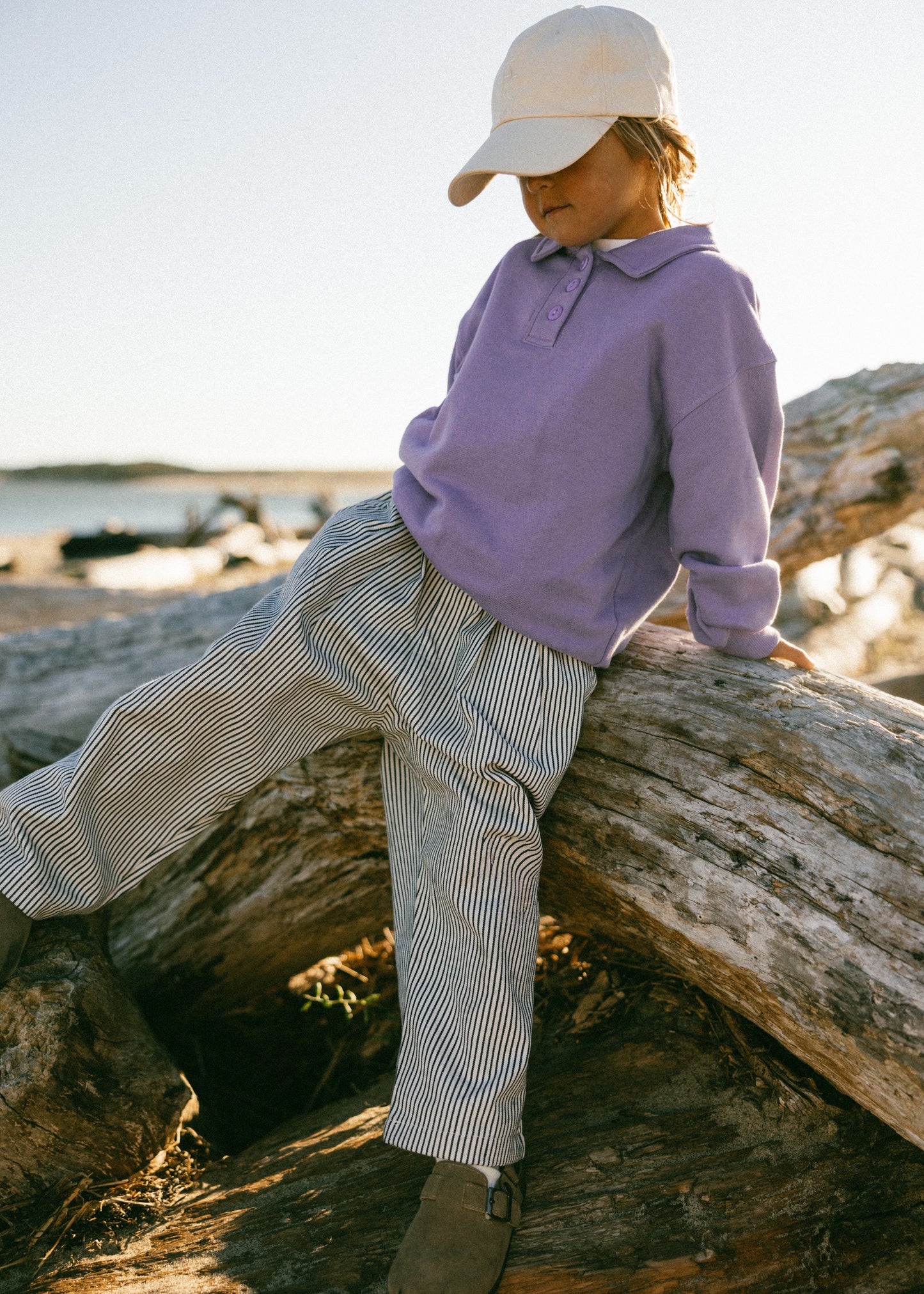 Polo Sweater- Light Purple