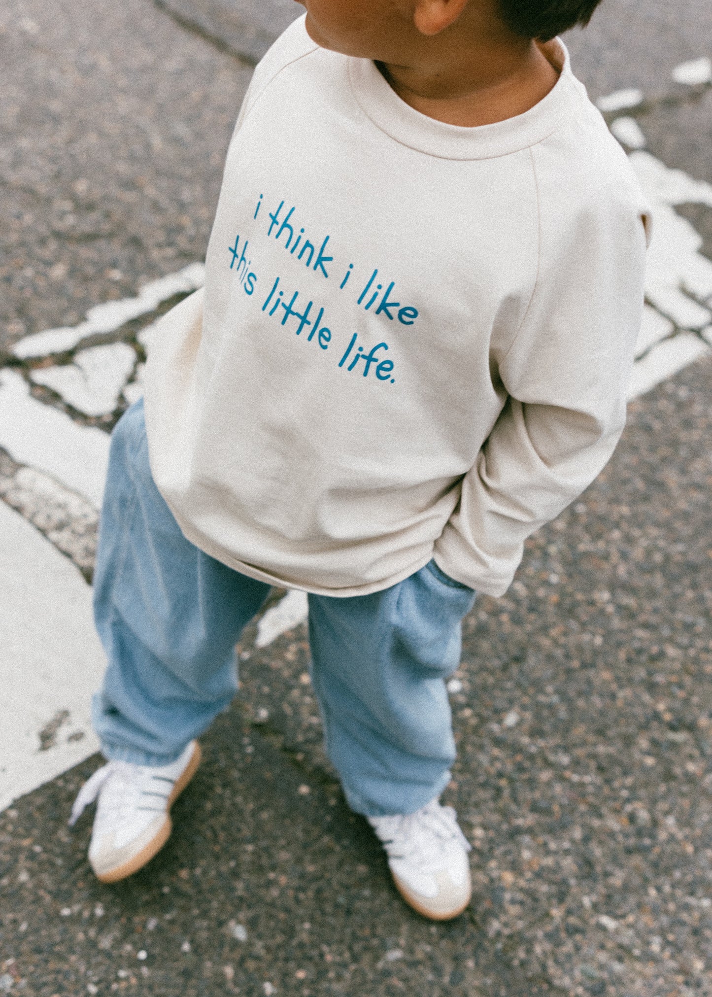 Graphic Long Sleeve- I think I like- Blue