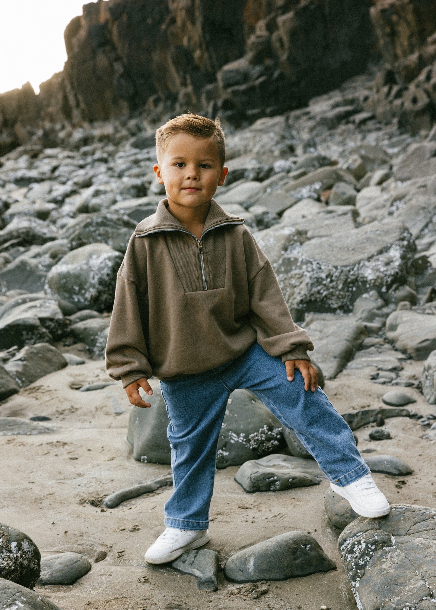 Fostered Collection Half Zip Sweater