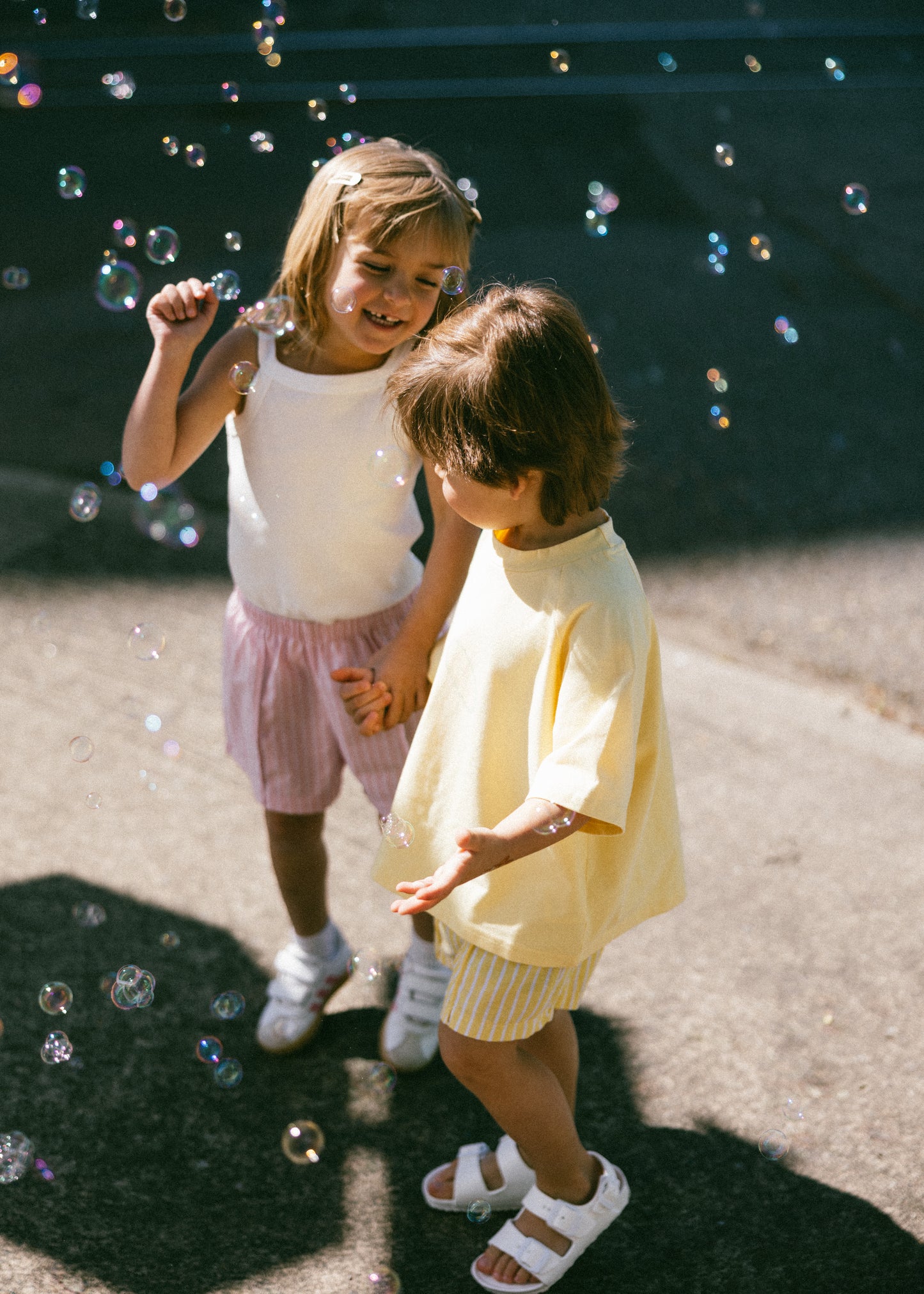 Striped Shorts- Yellow