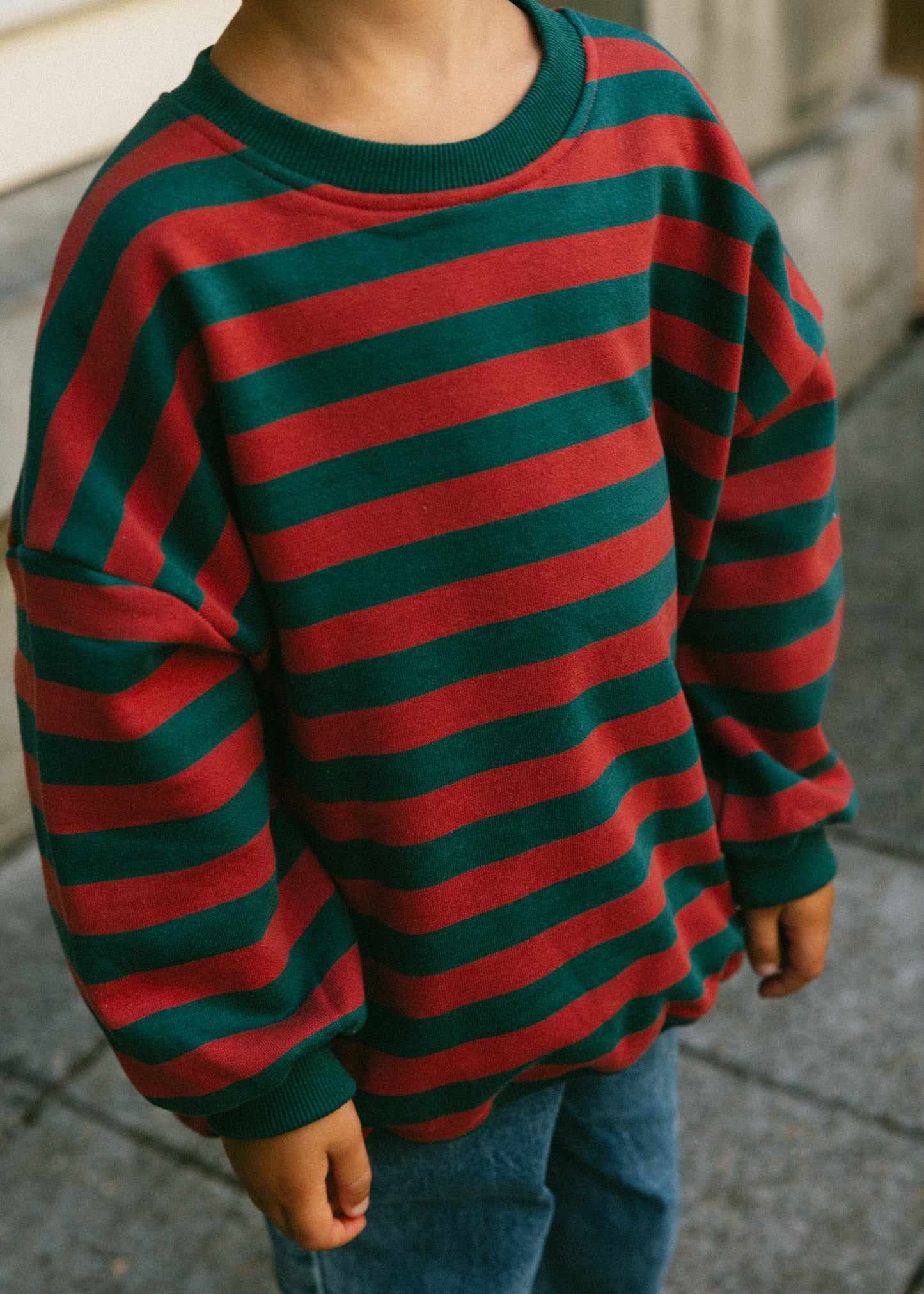Bold Vintage Crewneck- Red