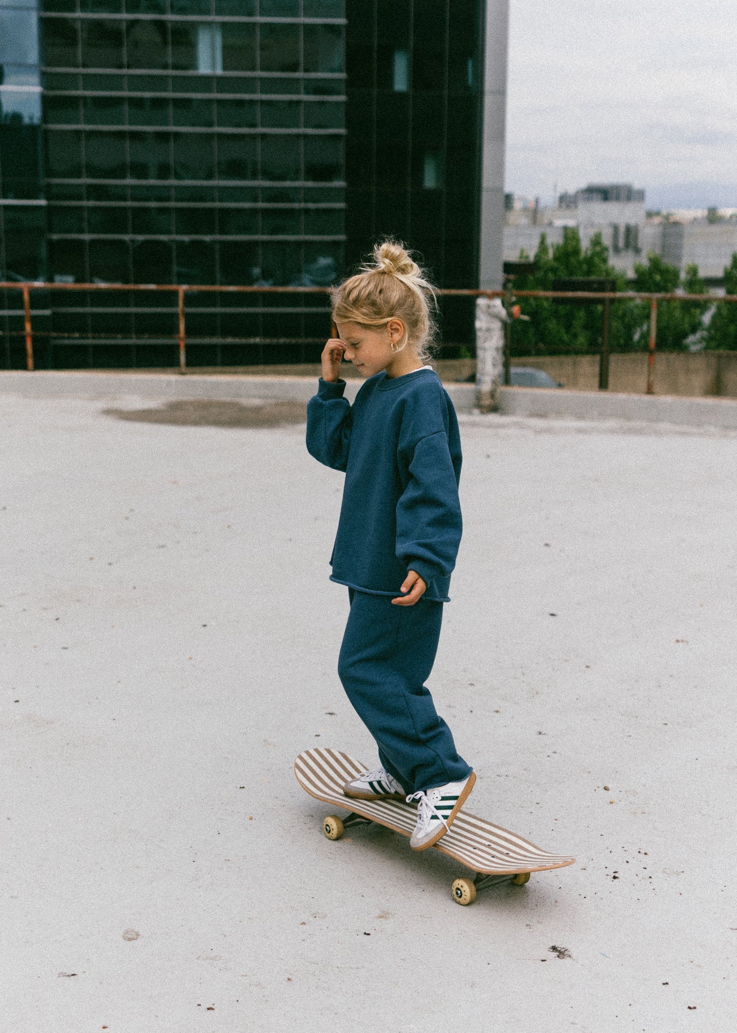 Raw Hem Set- Deep Ocean