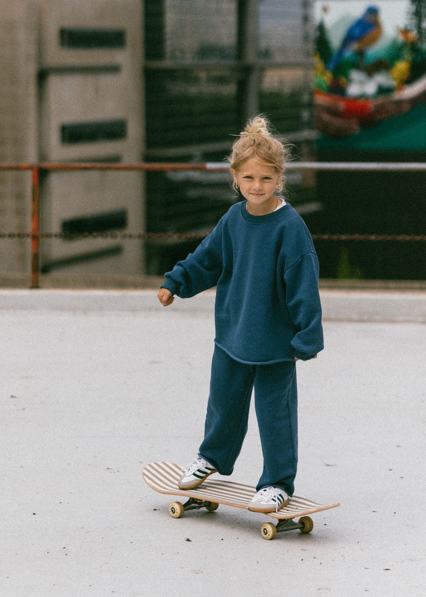 Raw Hem Set- Deep Ocean