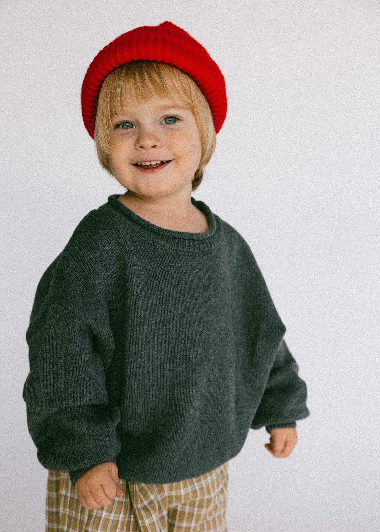 Rollneck Knit- Charcoal