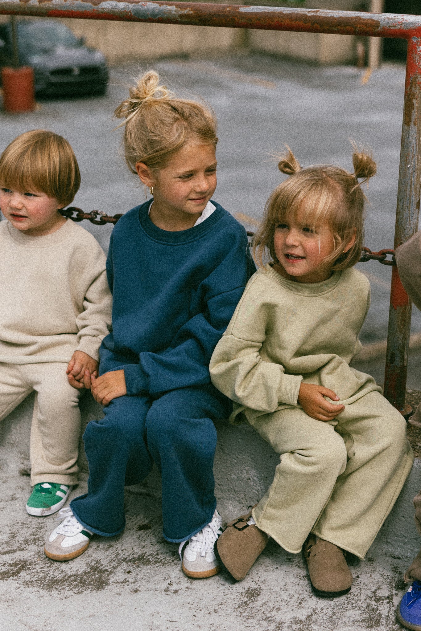 Raw Hem Set- Deep Ocean