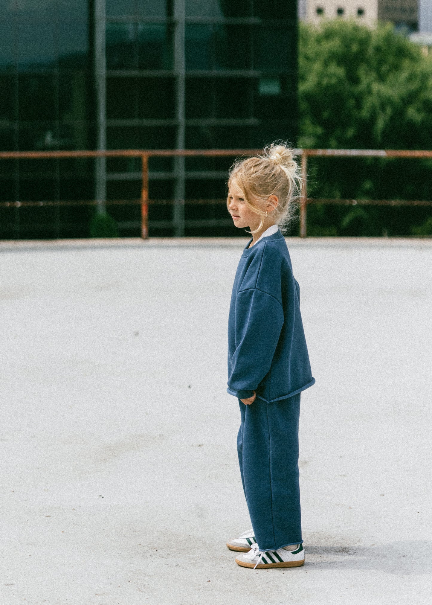 Raw Hem Set- Deep Ocean