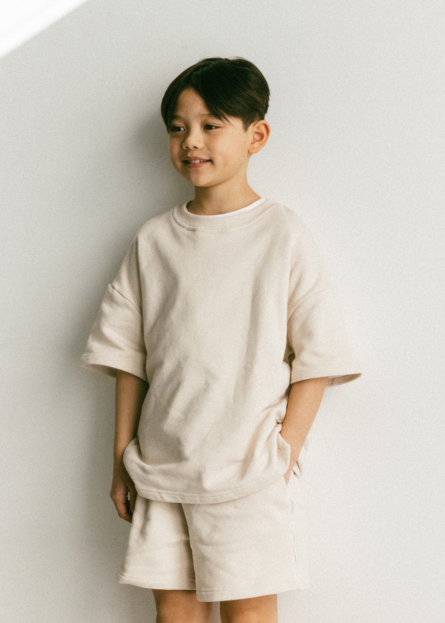 Comfort Sweatshorts- Cream