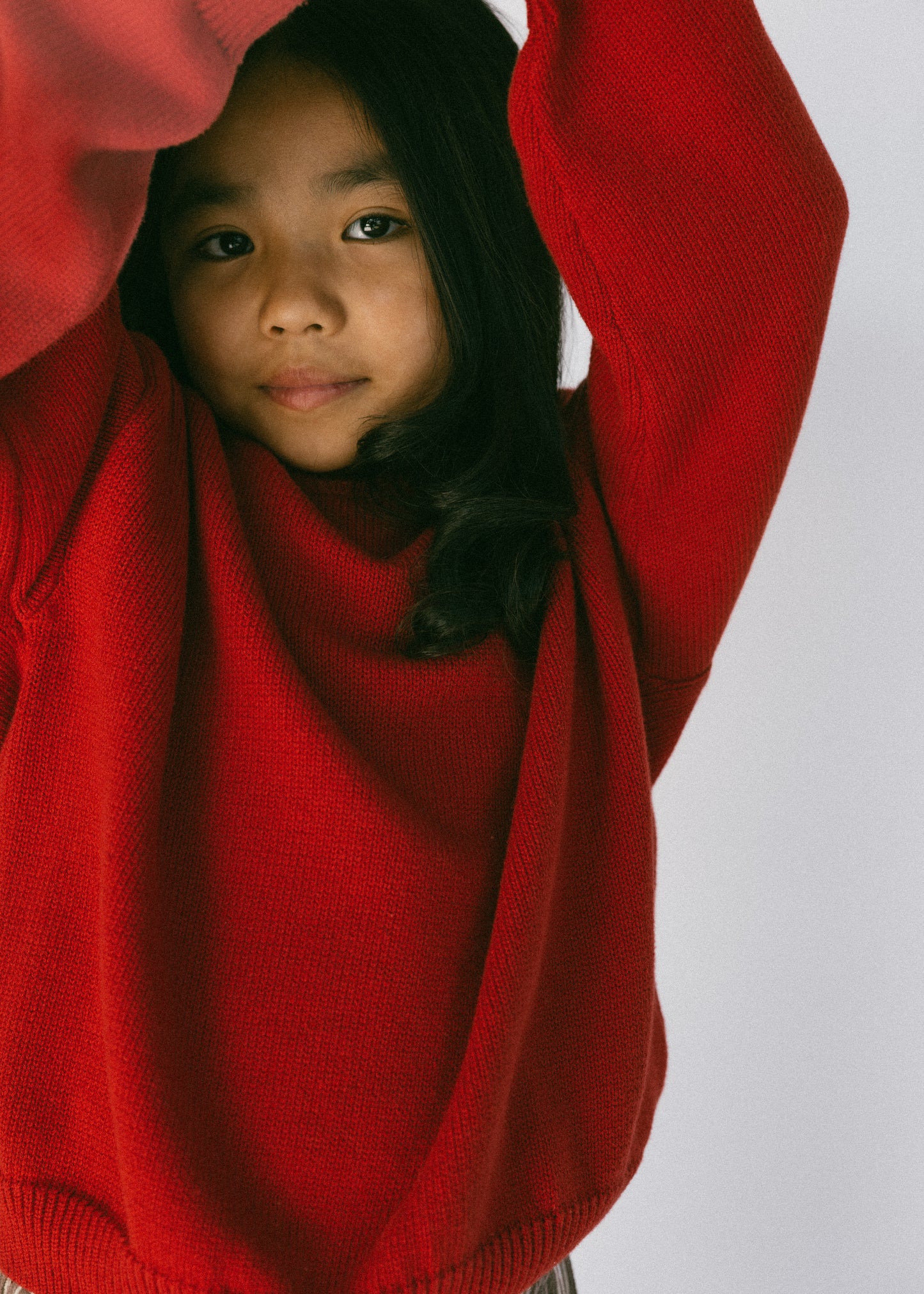Rollneck Knit- Red