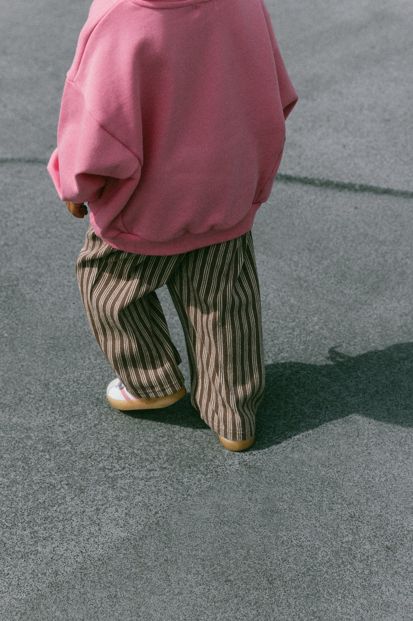Striped Terry Pants- Brown