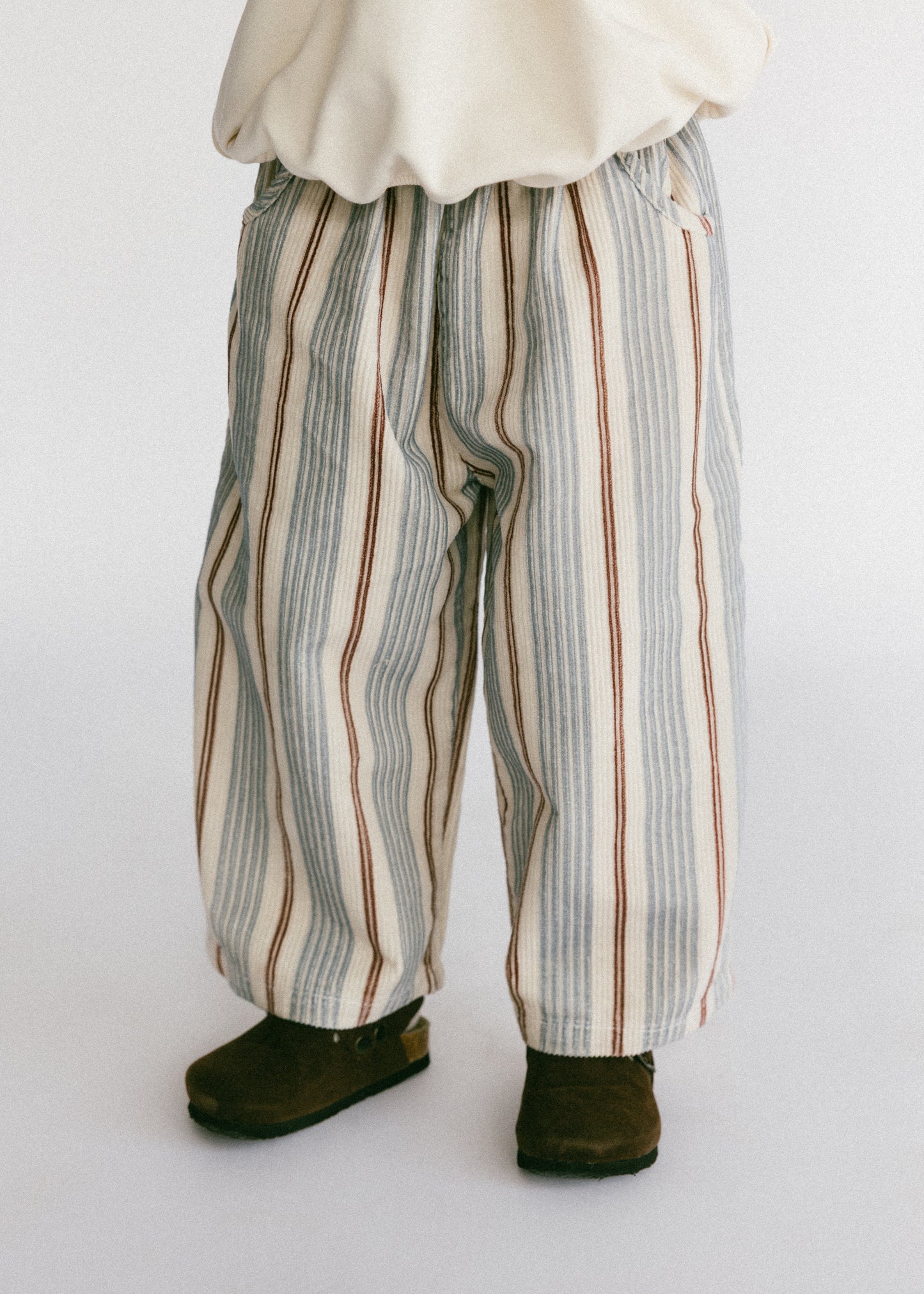 Baggy Cord Pants- Striped