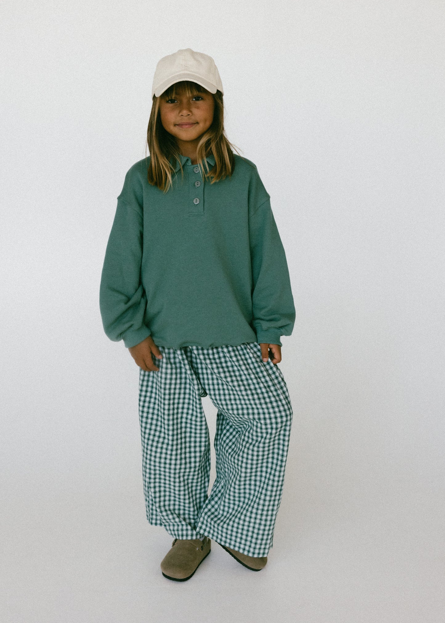 Polo Sweater- Sea Foam Green