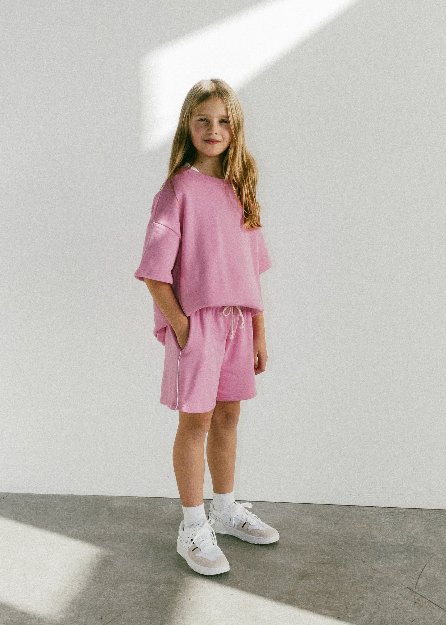 Comfort Sweatshorts- Pink