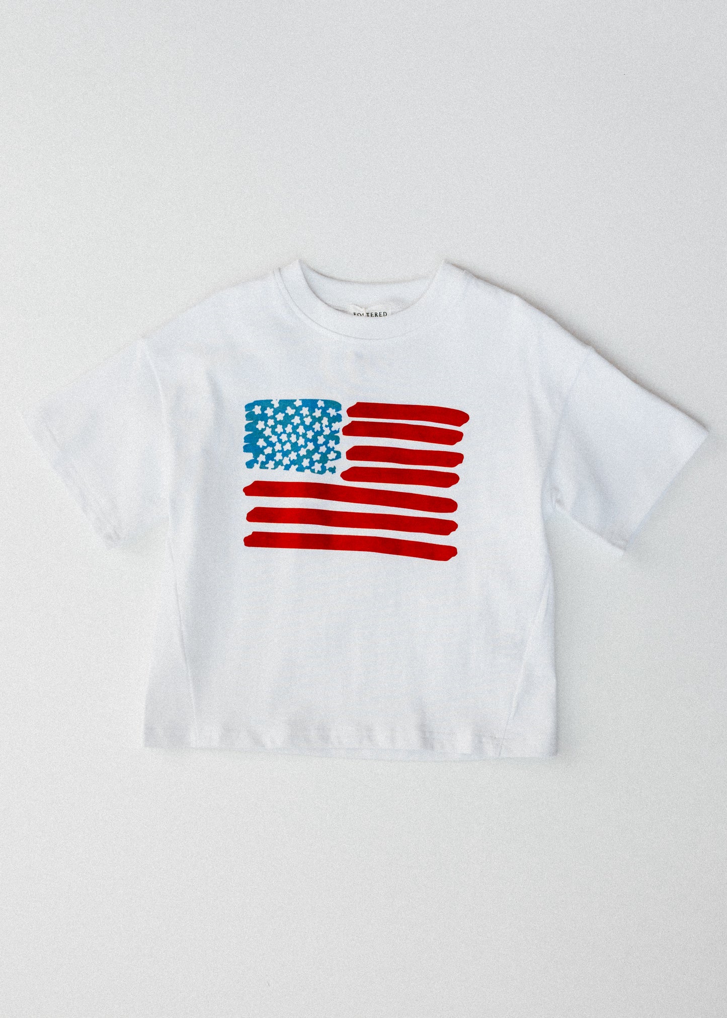 Oversized Graphic Tee- Flag