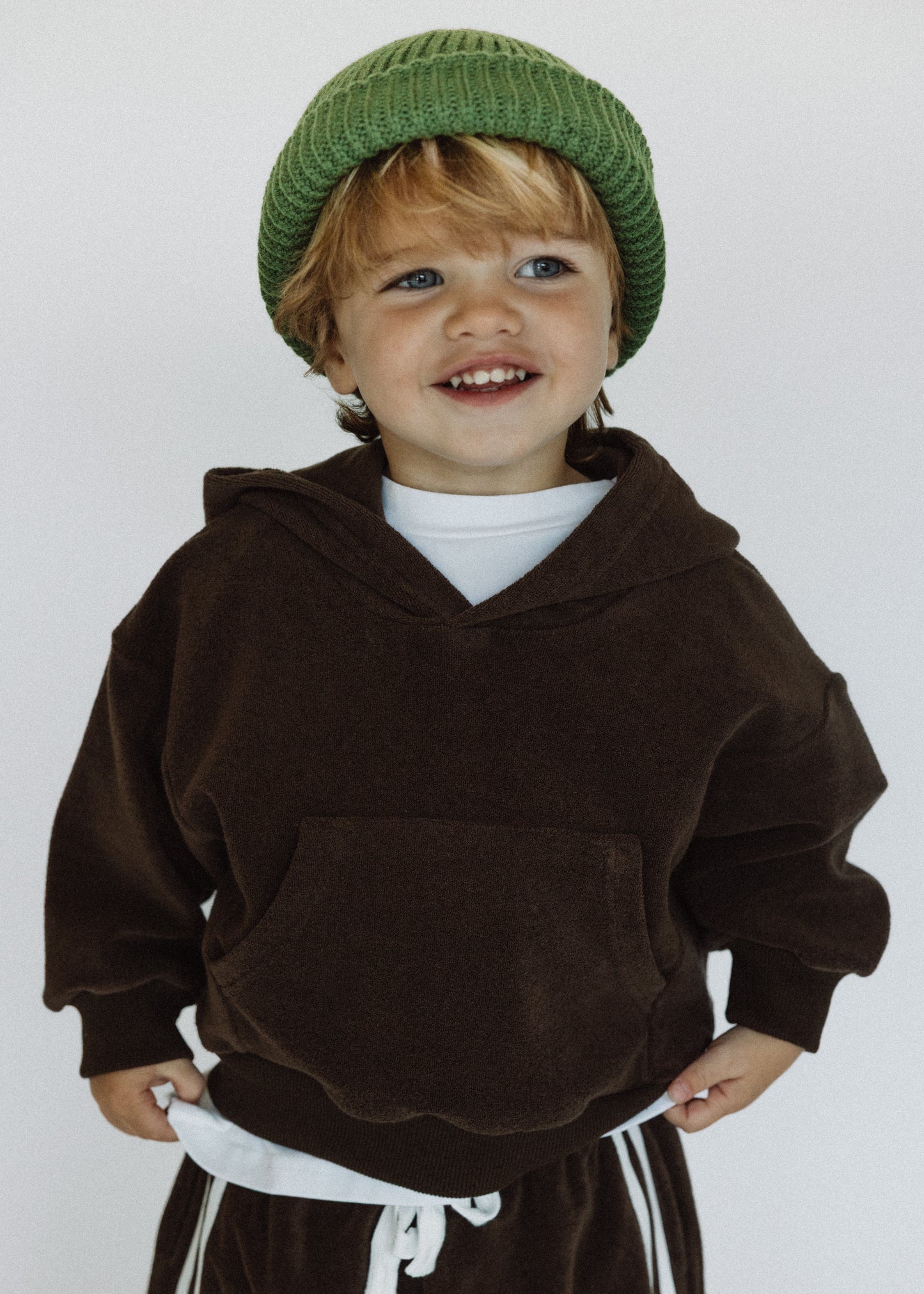 Terry Hoodie- Chocolate