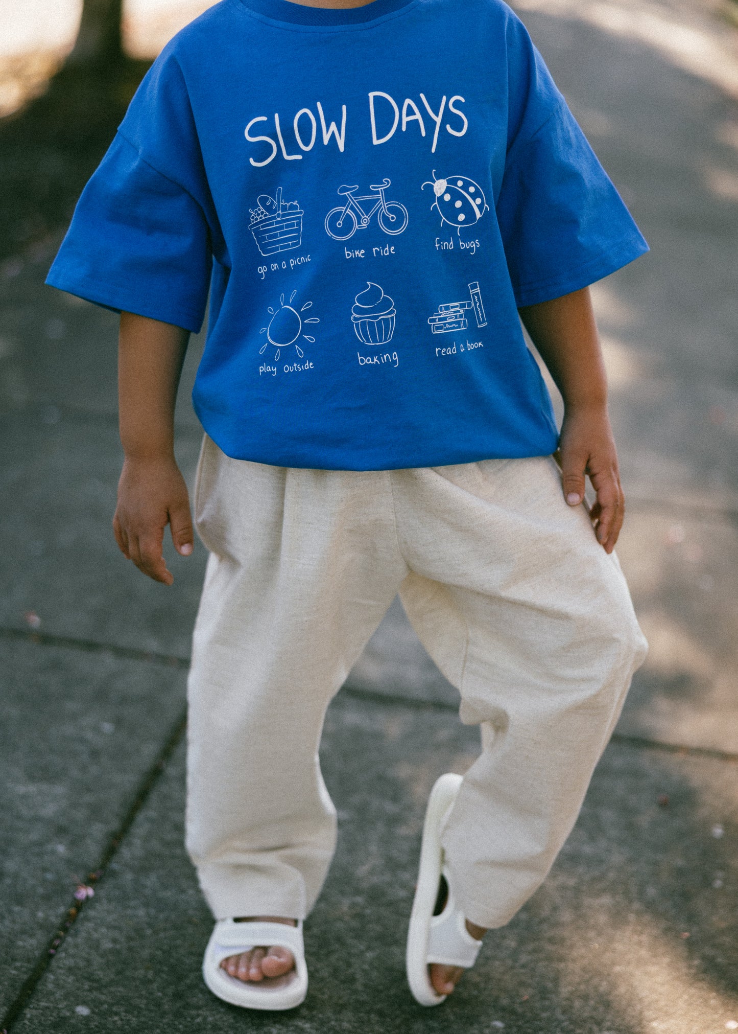 Tapered Linen Pants- Natural