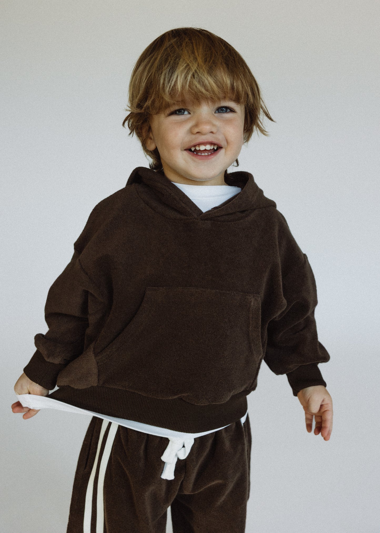 Terry Hoodie- Chocolate