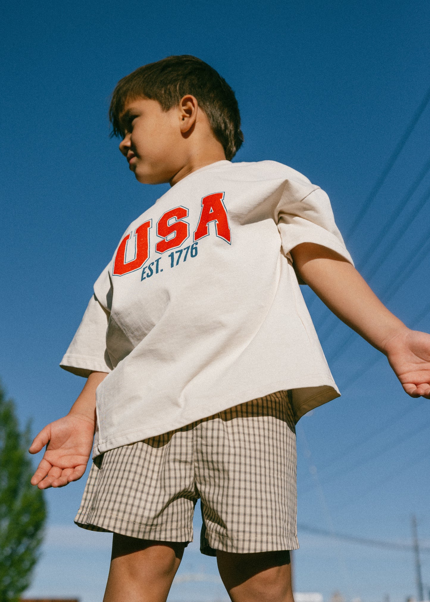 Oversized Graphic Tee- USA