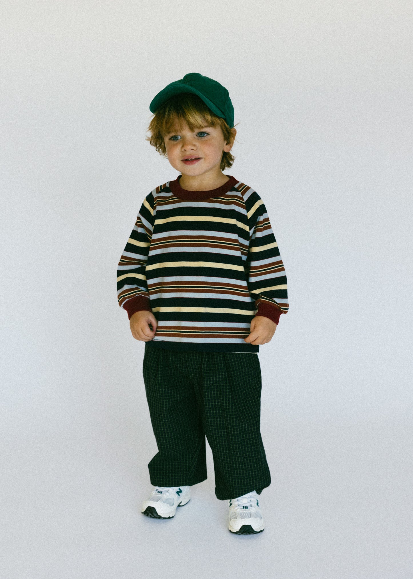 Retro Stripe Long Sleeve- Navy