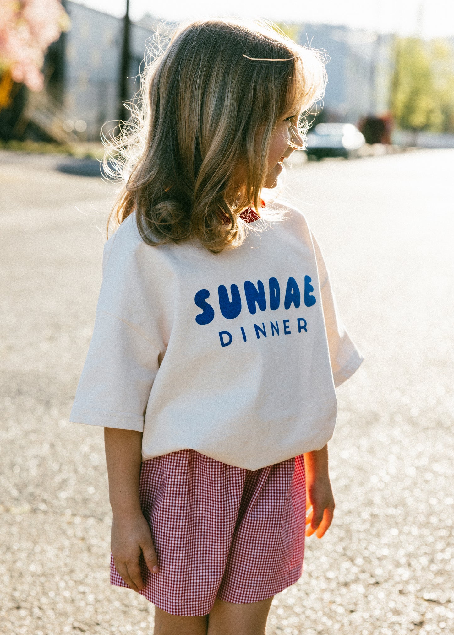 Oversized Graphic Tee- Sundae Dinner