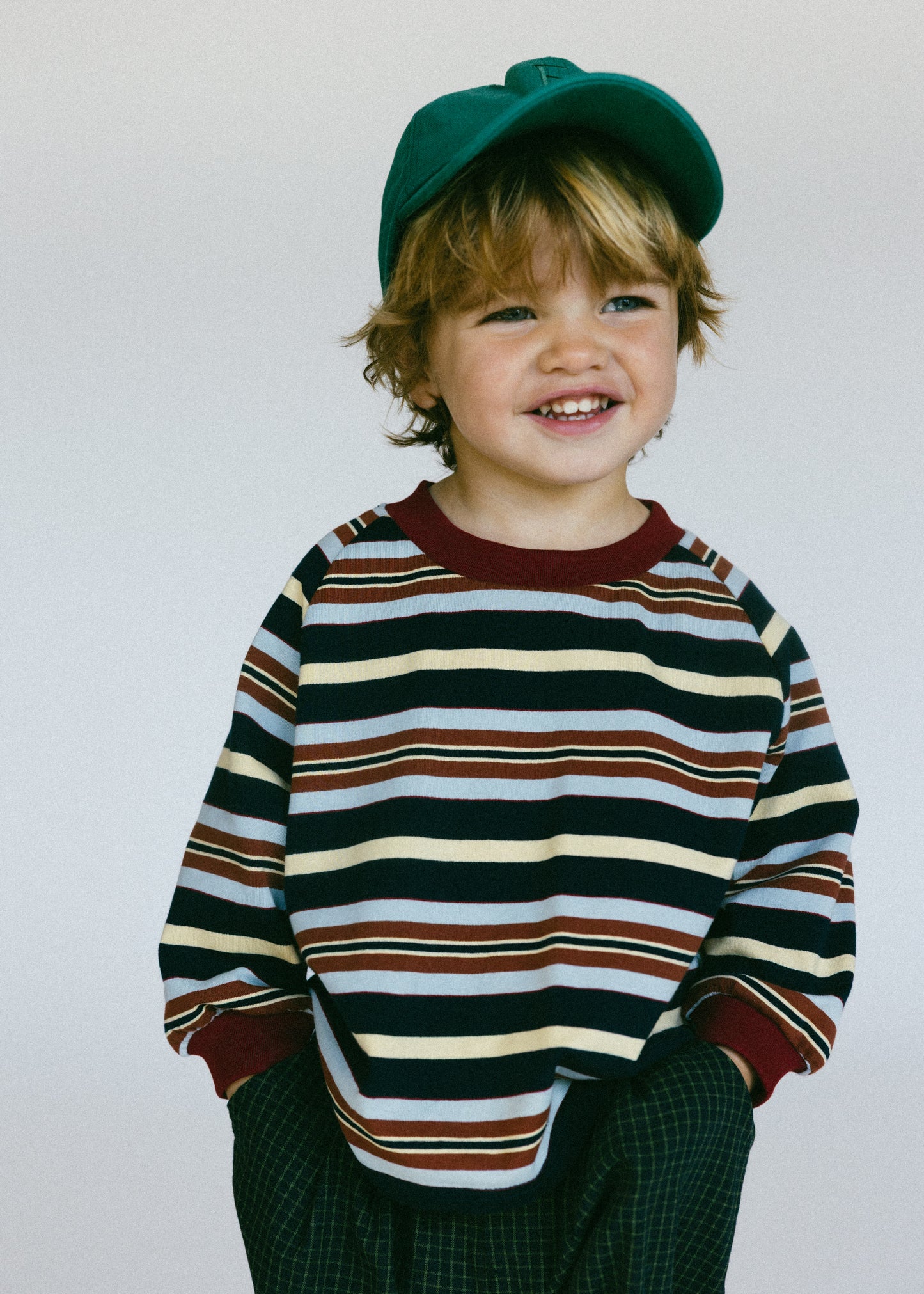 Retro Stripe Long Sleeve- Navy