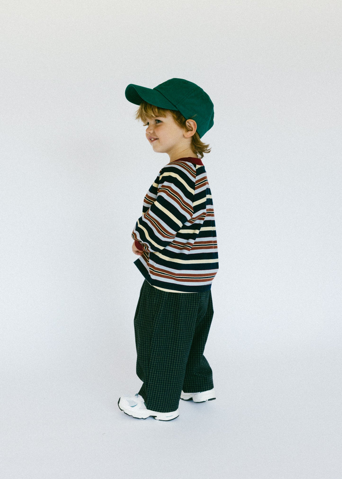 Retro Stripe Long Sleeve- Navy