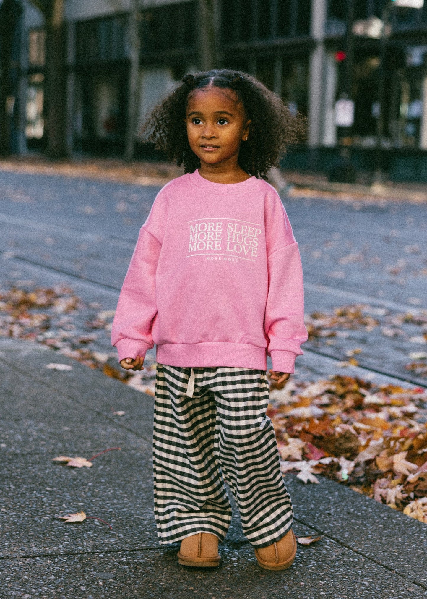 More More Crewneck- Pink