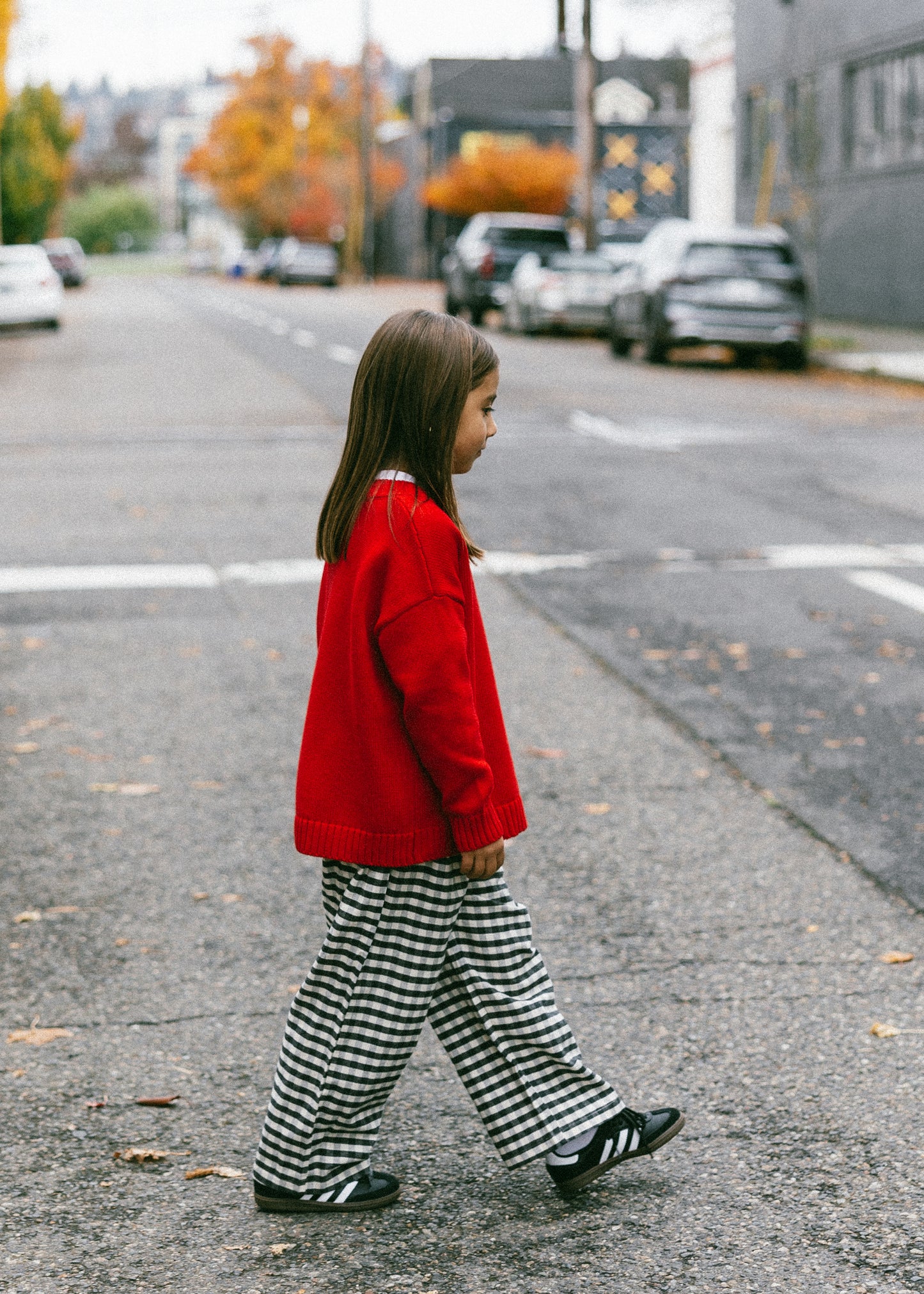 Flannel Gingham Pants- B&W