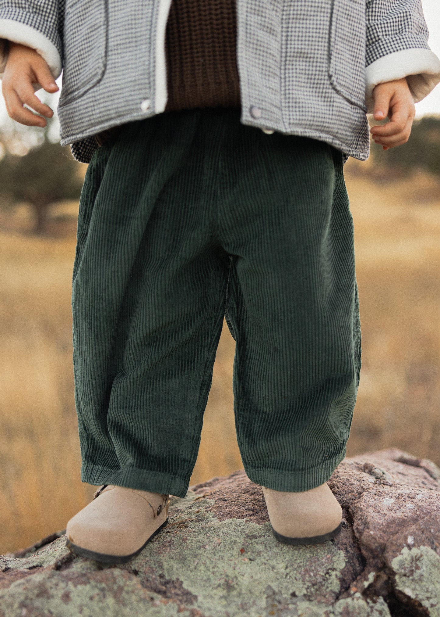 Baggy Cord Pants- Green