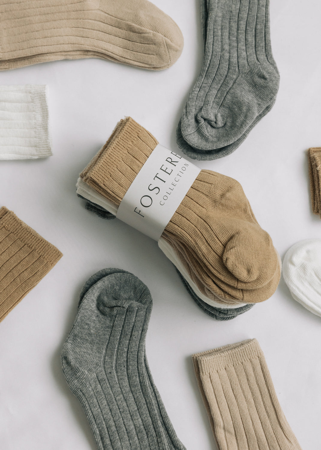 Fostered Collection Ribbed Socks 8-Pack