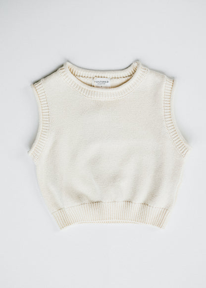 Sweater Vest- Ivory