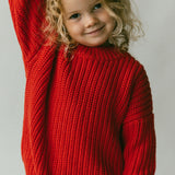 Chunky Knit- Red