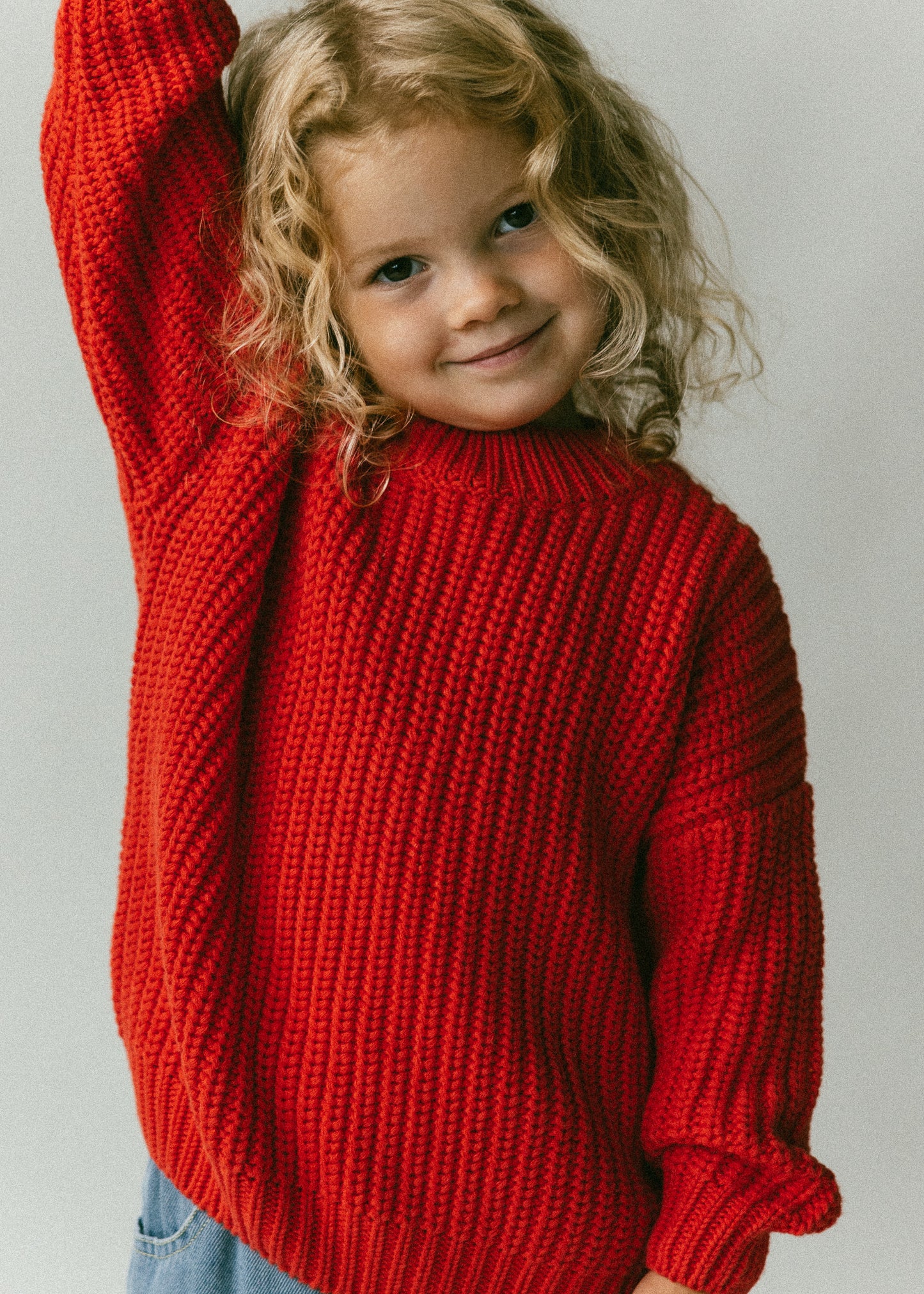 Chunky Knit- Red