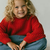 Chunky Knit- Red