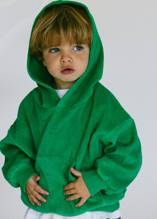 Terry Hoodie- Green