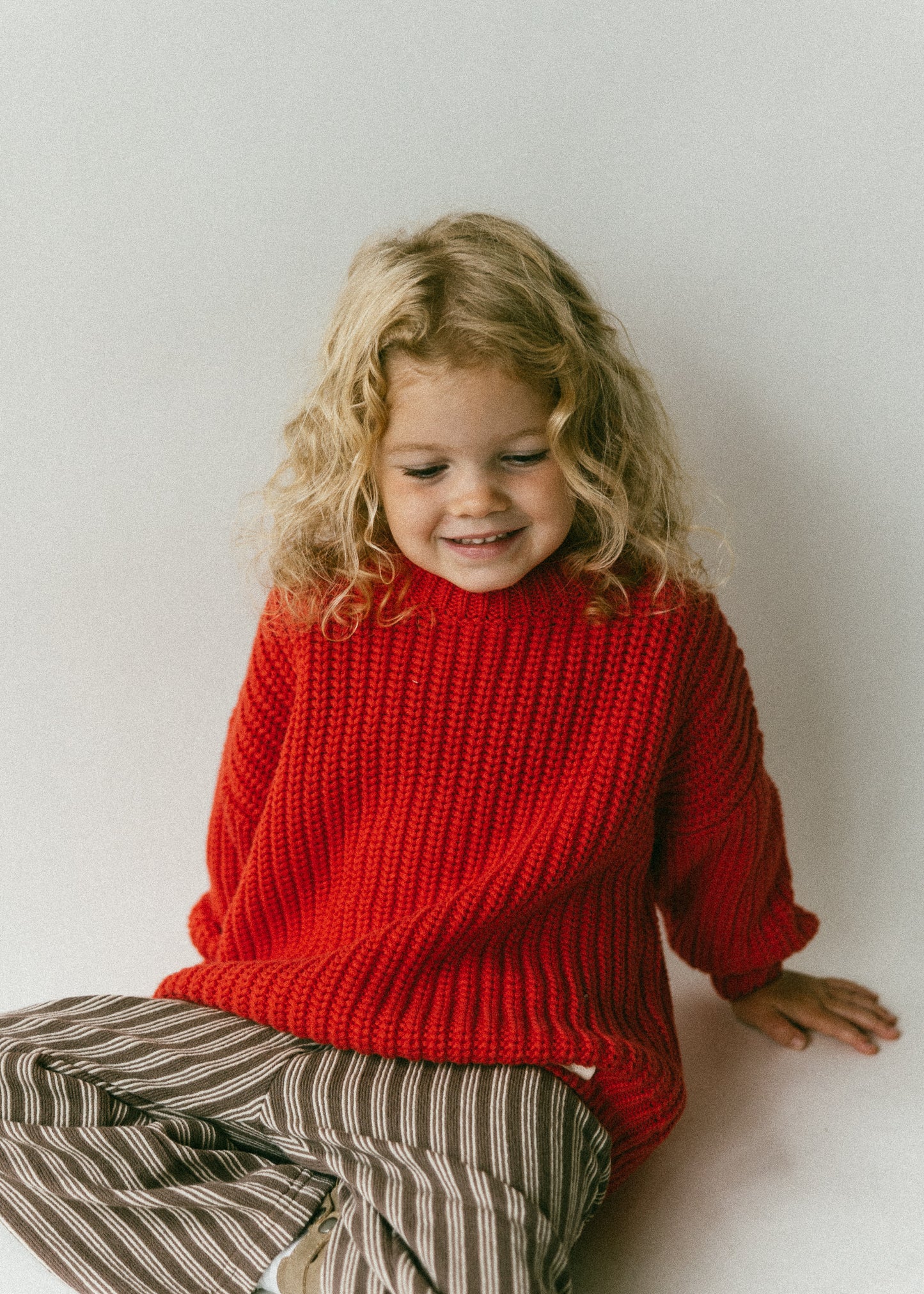 Chunky Knit- Red