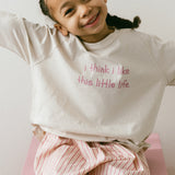 Graphic Long Sleeve- I think I like- Pink