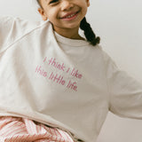 Graphic Long Sleeve- I think I like- Pink