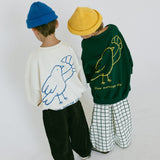 Graphic Crewneck- Early Bird- Cloud