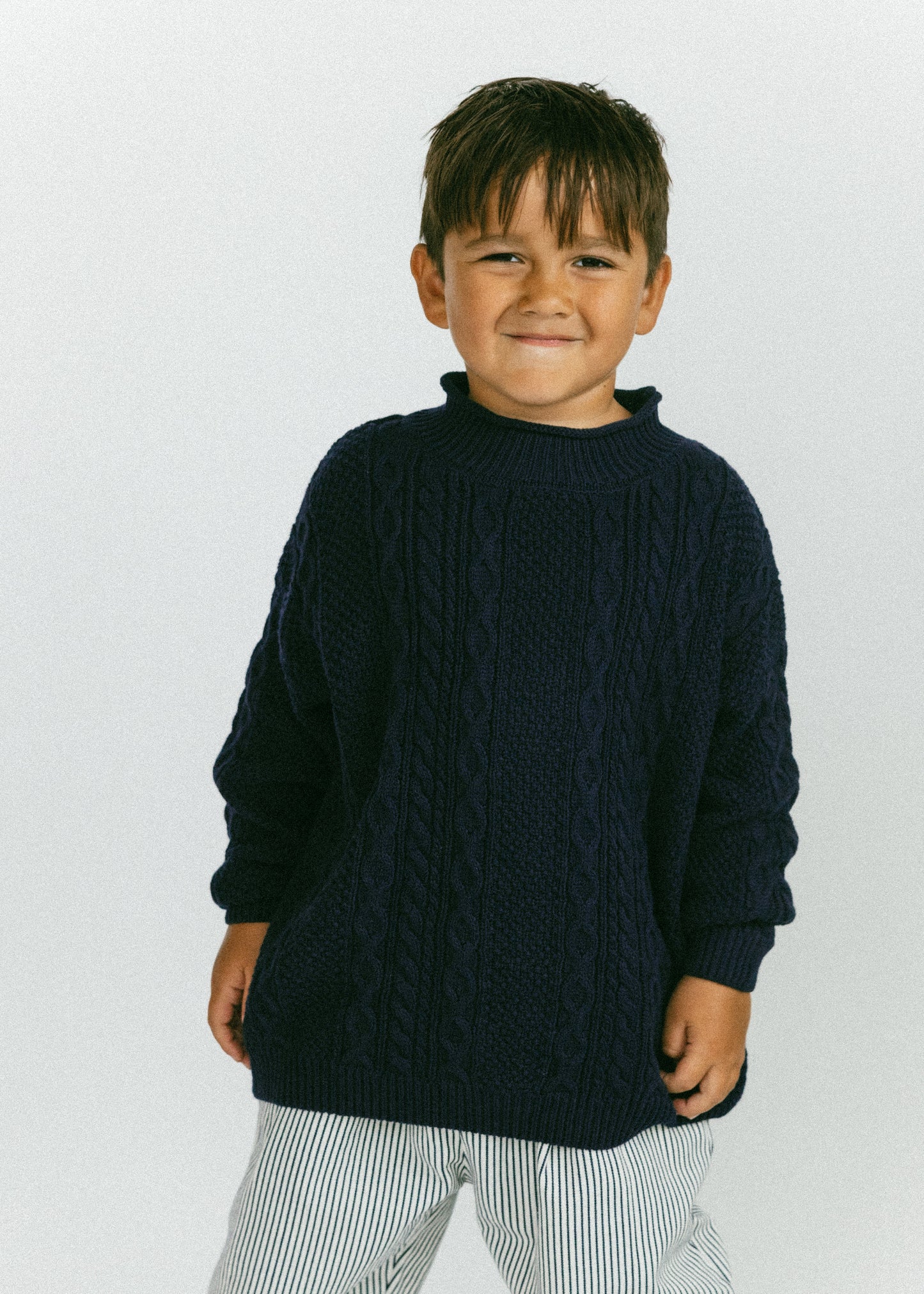 Cable Knit- Navy