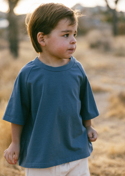 Baggy Tee- Foggy Blue