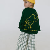 Graphic Crewneck- Early Bird- Green