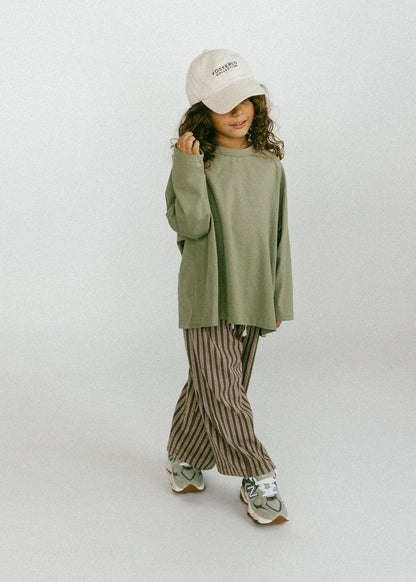 Baggy Long Sleeve- Olive Green